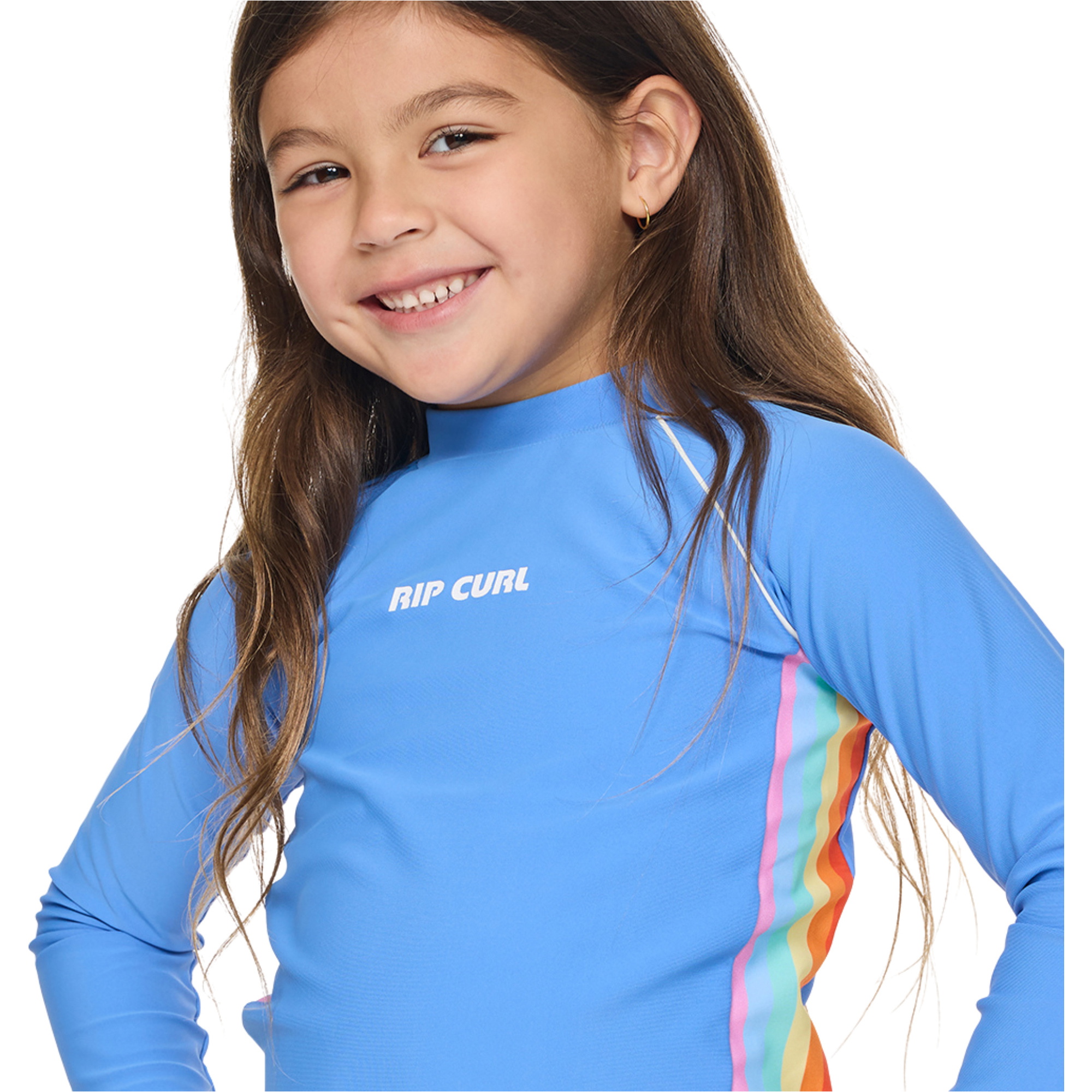 2026 Rip Curl Junior Sunshine Revival Rashie 13YJRV - Cornflower Blue